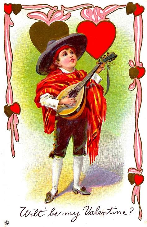 Vintage Valentine Postcard Will You Be My Valentine Series 313 D