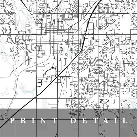 Olathe Map Olathe Kansas City Map Home Town Map Olathe - Etsy