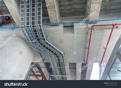Electrical Cable Tray Cable Routing Between Stock Photo 1335082958