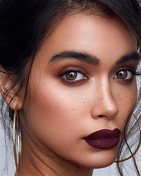 So Sultry And So Bold Dark Lip Makeup Burgundy Makeup Look Burgundy