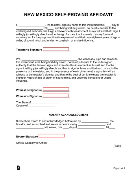 New Mexico Affidavit Form Fill Out And Sign Printable Pdf Template Images