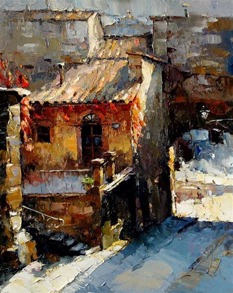 By Alexi Zaitsev Oil Painting Landscape Artist Painting House