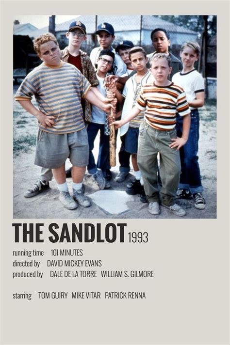 The Sandlot Movie Poster With Many Children