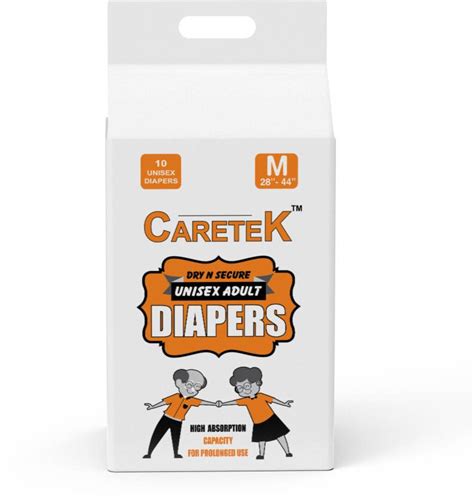 Caretek Tab Style Diaper M 10 Adult Diapers M Buy 10 Caretek Adult