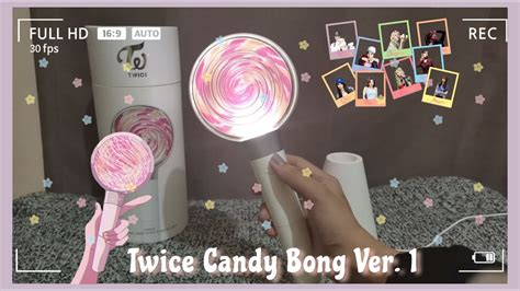 🌸 Unboxing Twice Candy Bong Version 1 Connecting It To Twice App