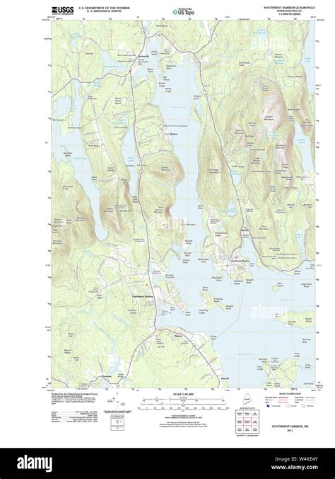 Maine Usgs Historical Map Southwest Harbor 20110921 Tm Restoration