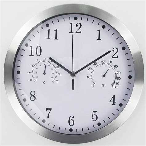 Metal Quartz Wall Clock12 Inch Modern Silent Non Ticking Wall Clocks