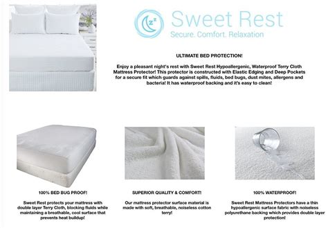 To protect your mattress from a bed bug infestation or to curb a mattress infestation that may have occurred, consider a mattress encasement. Bed Bugs Spills And Stains By Sweet Rest Twin Waterproof ...