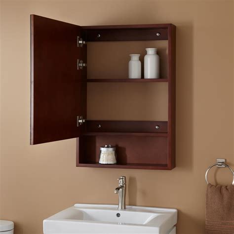Divided between drawers and shelves, its considerable space will conceal all. Modern Cherry Bathroom Wall Cabinet Inspiration - Home ...