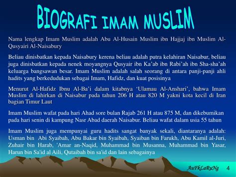Biografi Imam Muslim Lengkap Sketsa