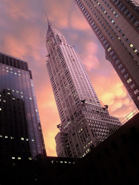 Chrysler Building Storm Sunset 3 New York Photography City Aesthetic