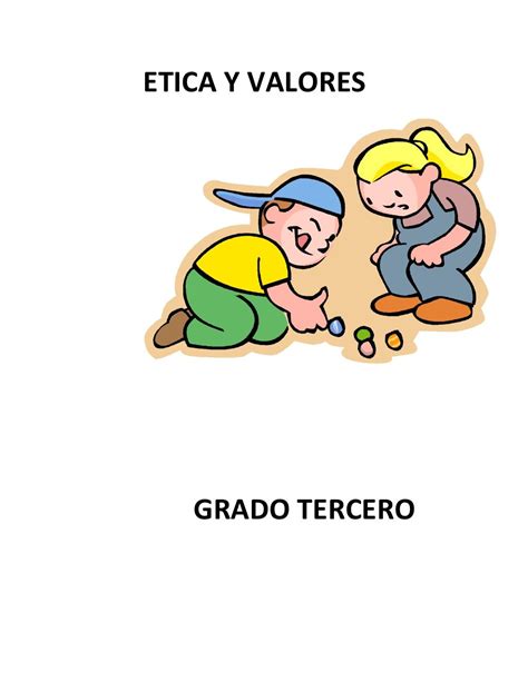 Cartilla De Valores Grado 3 By Hugo Posso Via Slideshare Boy Or Girl