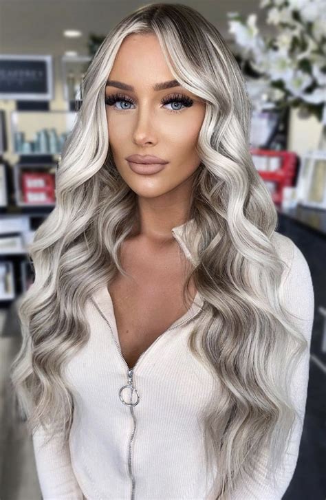 platinum blonde hair color dyed blonde hair blonde hair looks balayage hair blonde brown