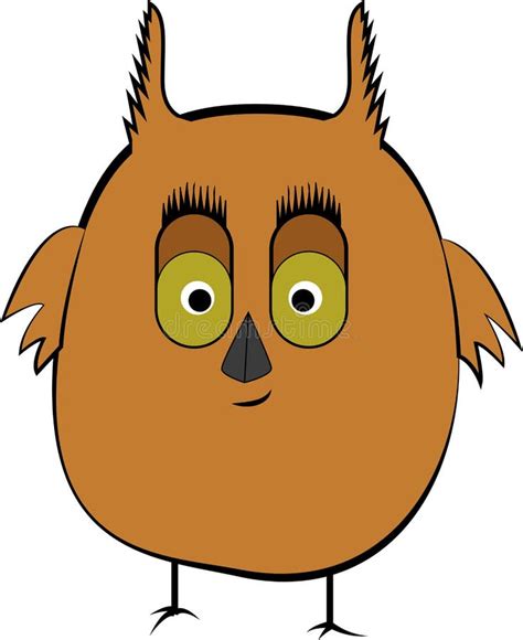 Fat Owl Stock Vector Illustration Of Cartoon Vector 2032148