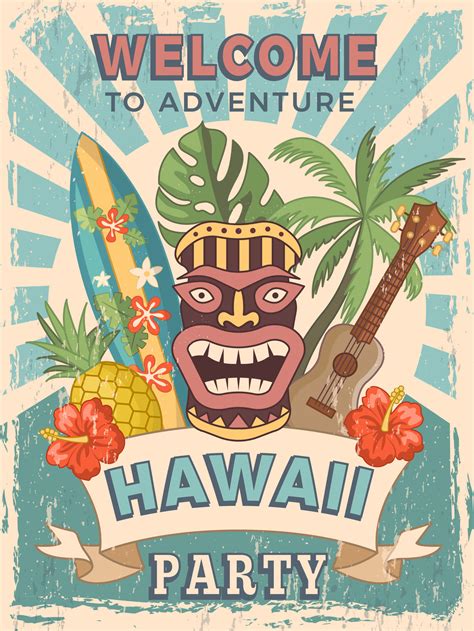 Hawaiian Invitations Templates Free
