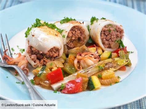 Calamars farcis à la viande facile découvrez les recettes de Cuisine