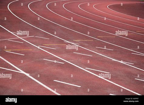 Athletics Track Lanes Hi Res Stock Photography And Images Alamy