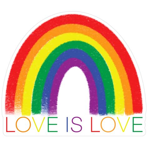 Love Is Love Rainbow Sticker