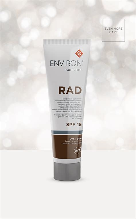 Environ skincare is a globally recognised and loved professional skincare brand that is built on science, beauty and care. RAD SPF 15 | Sun Care Range l Environ Skin Care