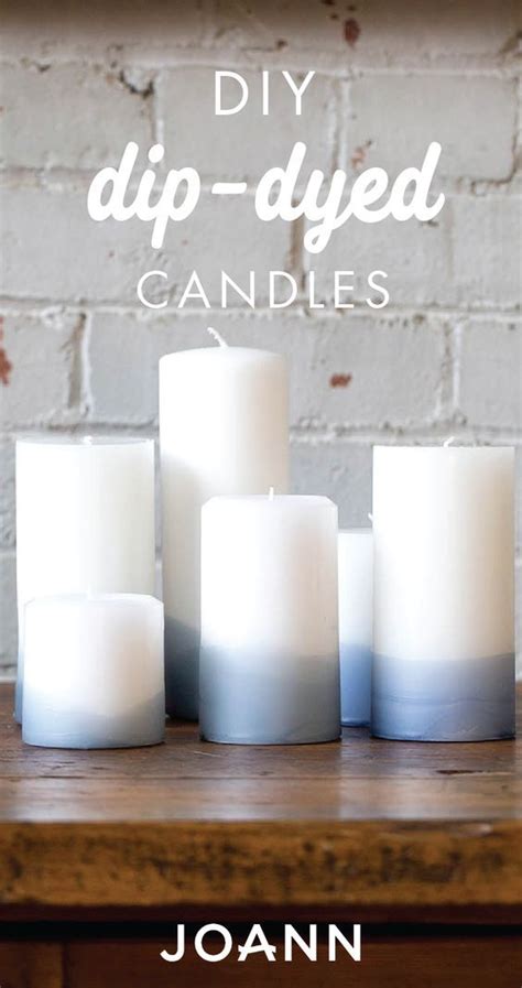 Dip Dyed Candles Joann Candles Candles Crafts Diy Candle Accessories