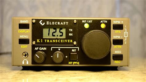 Elecraft K1 Cw Qrp Transceiver Kit Operating On 15 Meters Youtube