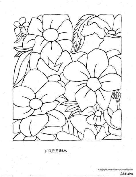 Flower Coloring Pages For Adults - Flower Coloring Page