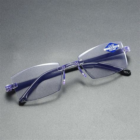 ultralight rimless reading glasses anti blue light radiation computer presbyopia readers