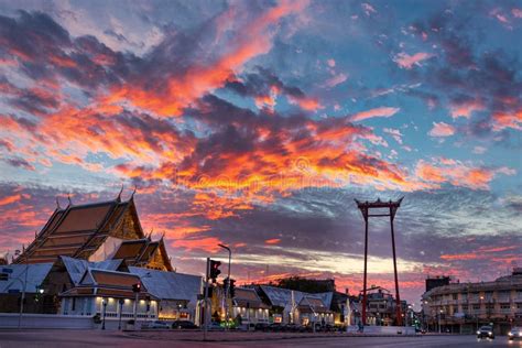 Colorful Sunset In Bangkok Thailand Stock Image Image Of Dramatic