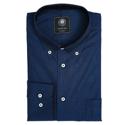 The Navy Chambray Shirt Joe Button Cotton Suits Suiting Chambray