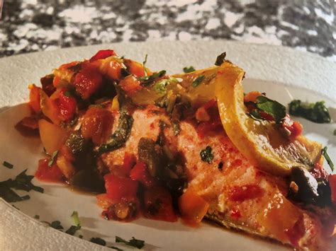 Roasted salmon with vegetable crunchies is a healthy meatless addition to your passover holiday meals. Ayelet's Moroccan Salmon