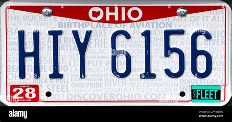 Ohio License Plate Hi Res Stock Photography And Images Alamy
