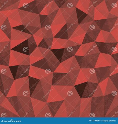 Seamless Geometric Background Of Triangular Polygons Pattern Stock Illustration Illustration