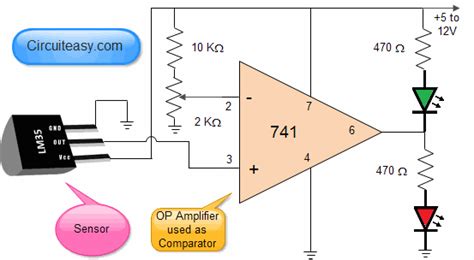 Electrical Engineering World Circuit Diagram Of Temperature Sensor