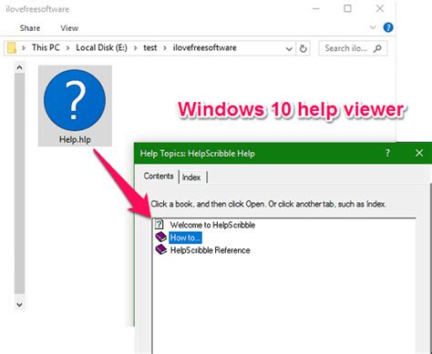 How To Open Hlp Help Files In Windows 10
