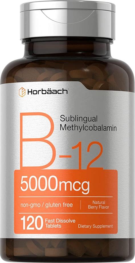 Vitamina B12 5000 Mcg Sublingual Horbäach — Súper Vital
