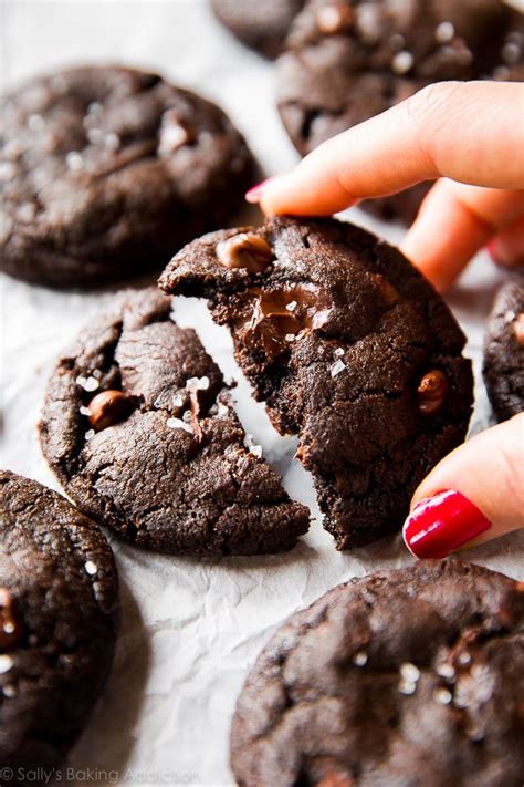 Dark chocolate for cakes available on the site utilize fresh and natural ingredients such as nuts and milk to make the products. Salted Dark Chocolate Cookies | Sally's Baking Addiction
