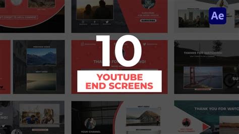 VIDEOHIVE YOUTUBE END SCREENS 31847986 - Free Download After Effects