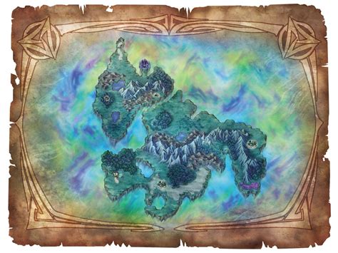 Island Map Art Dragon Quest Vi Realms Of Revelation Art Gallery