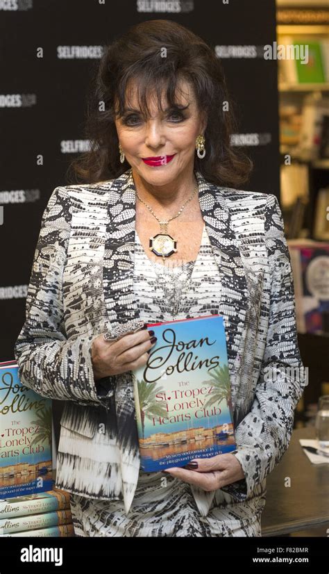 Dame Joan Collins Book Signing Of St Tropez Lonely Hearts Club At