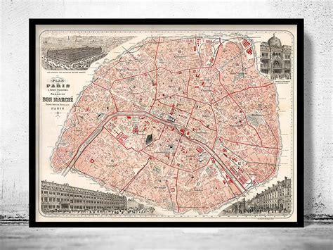 Historical Map Of Paris