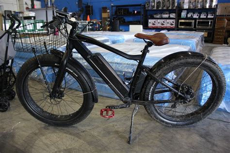 Black Promax Electric Bike With Extra Wide Tires And Basket No Keys Or