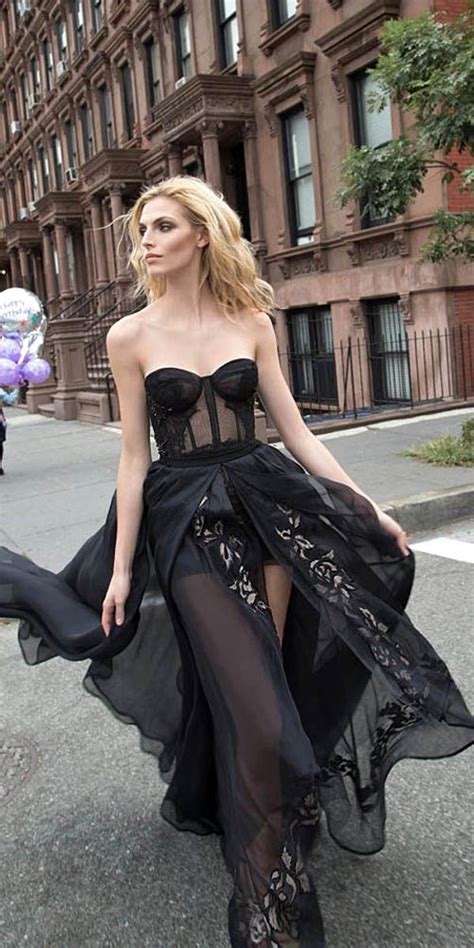 24 Black Wedding Dresses With Edgy Elegance Black Wedding Dresses