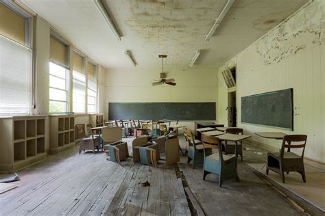 Schools Out Forever Classroom In The Monroeton School Abandoned For