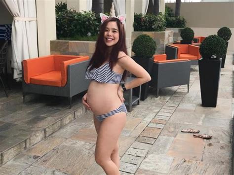 Look Pregnant Saab Magalona Wows In Two Piece Swimsuit Gma Entertainment