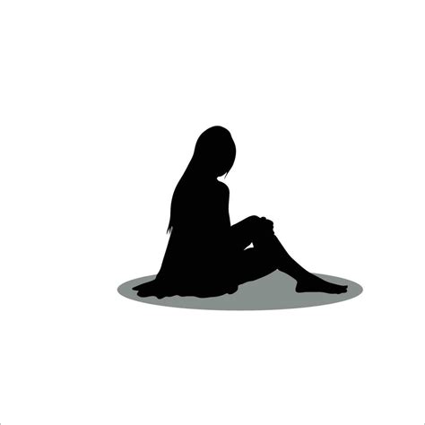 Girl Sitting Down Vector Art Icons And Graphics For Free Download