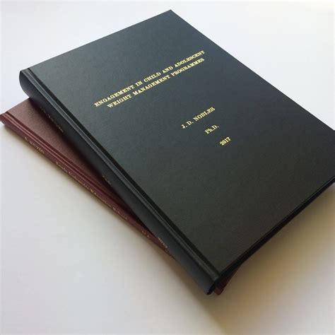 Thesis Dissertation Binding Spink And Thackray Ltd