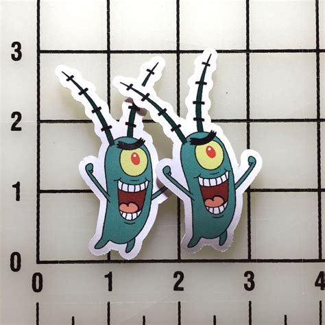 Spongebob Squarepants Plankton 3 Tall Vinyl Decal Sticker Bogo Ebay