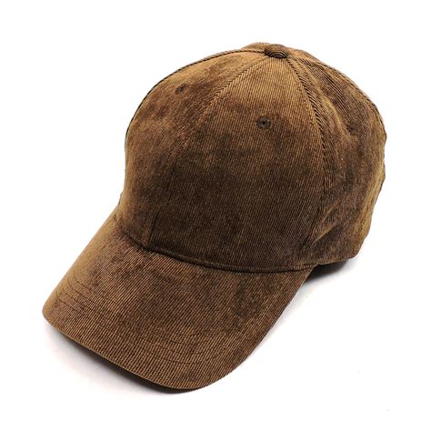 Hat400 Brown Corduroy Baseball Cap Hats And Caps Fashion World