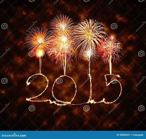 Happy New Year 2015 Sparkler Stock Image Image Of Event Celebrate