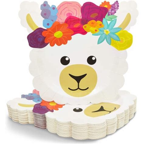 Llama Birthday Party Paper Plates 9 X 10 Inches 48 Pack Pack Ralphs